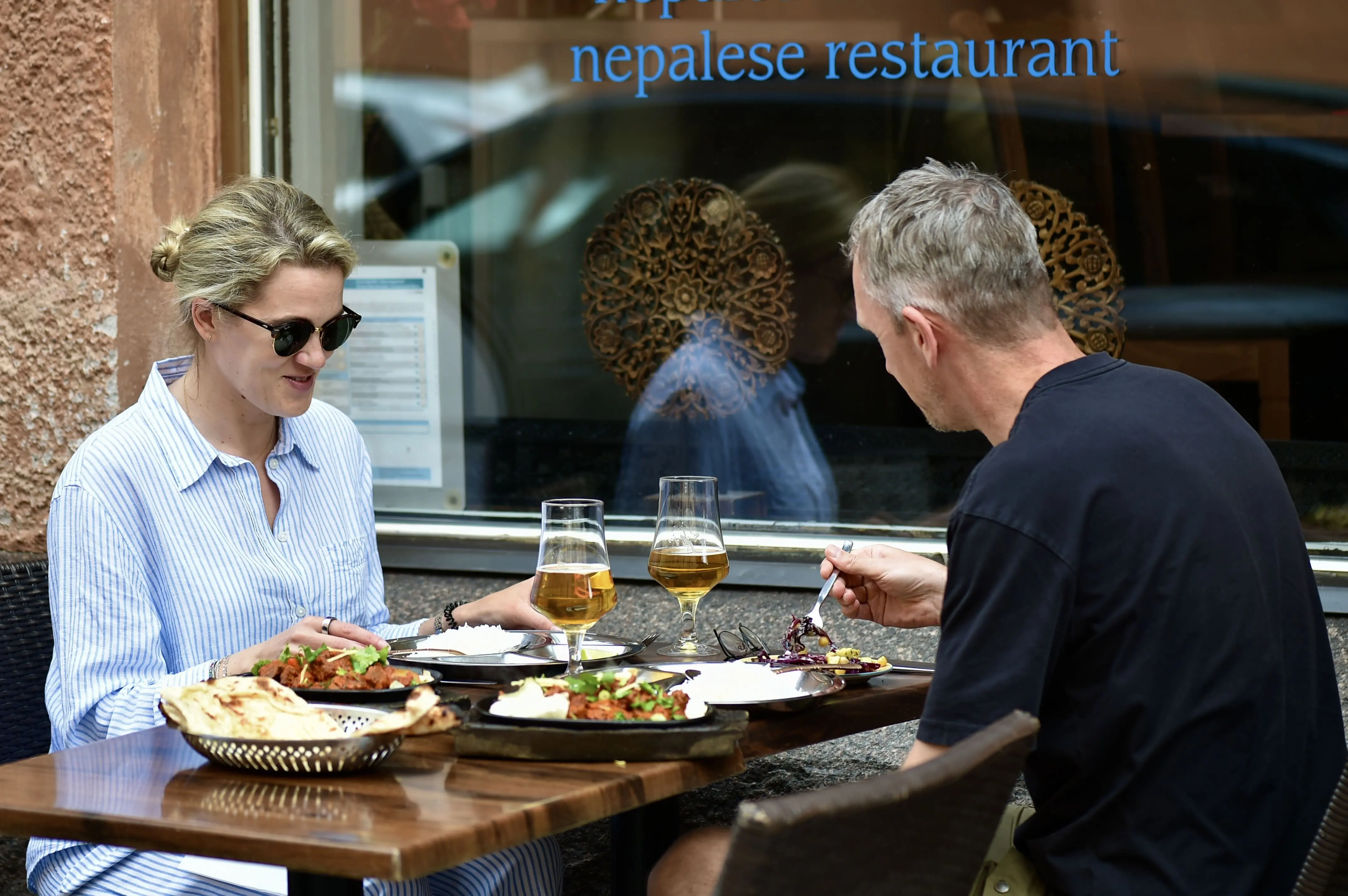 Traditional Nepali curry dish at Everest Ravintola