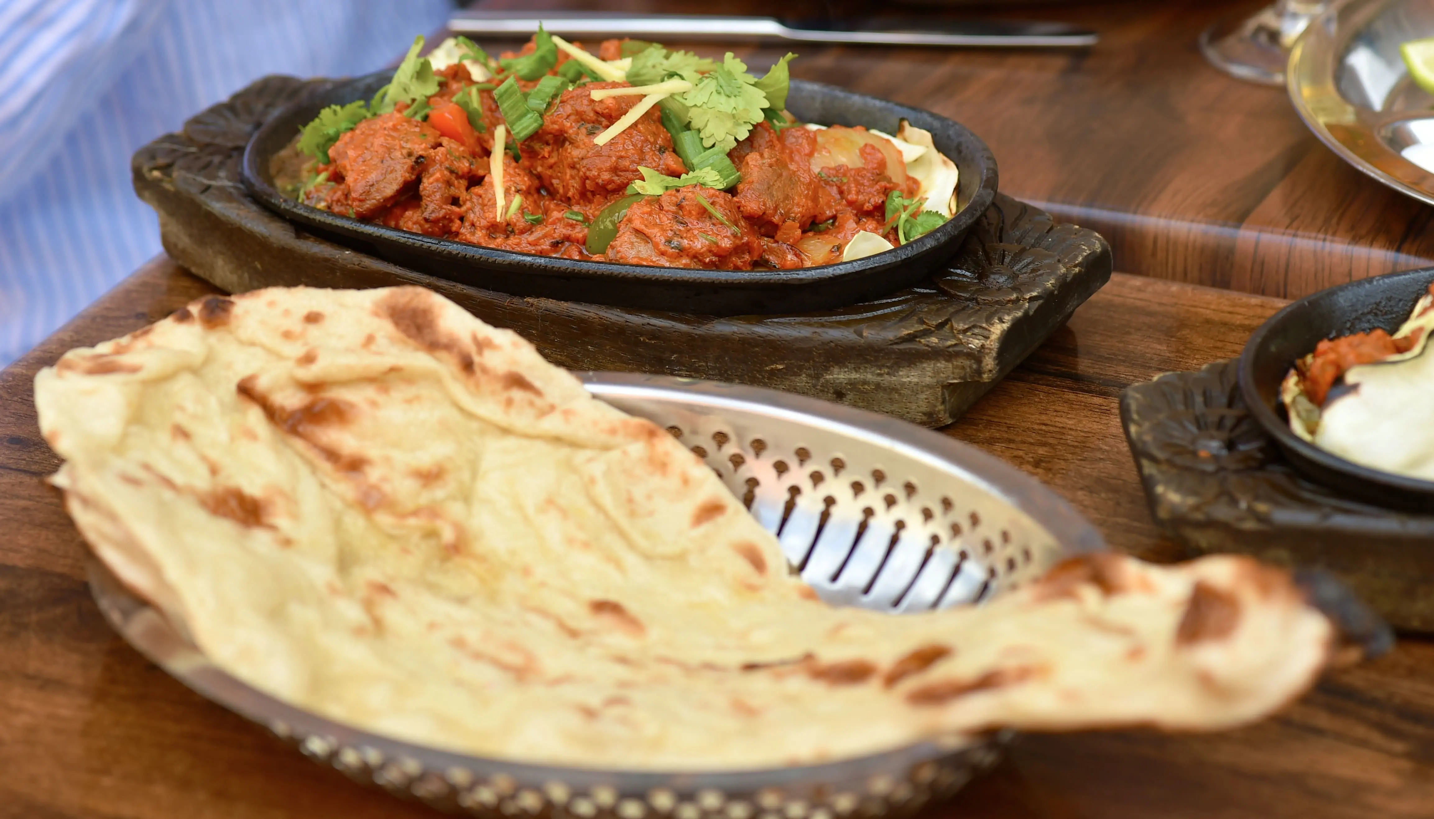 Colourful Nepali and Indian dishes served at Everest Ravintola